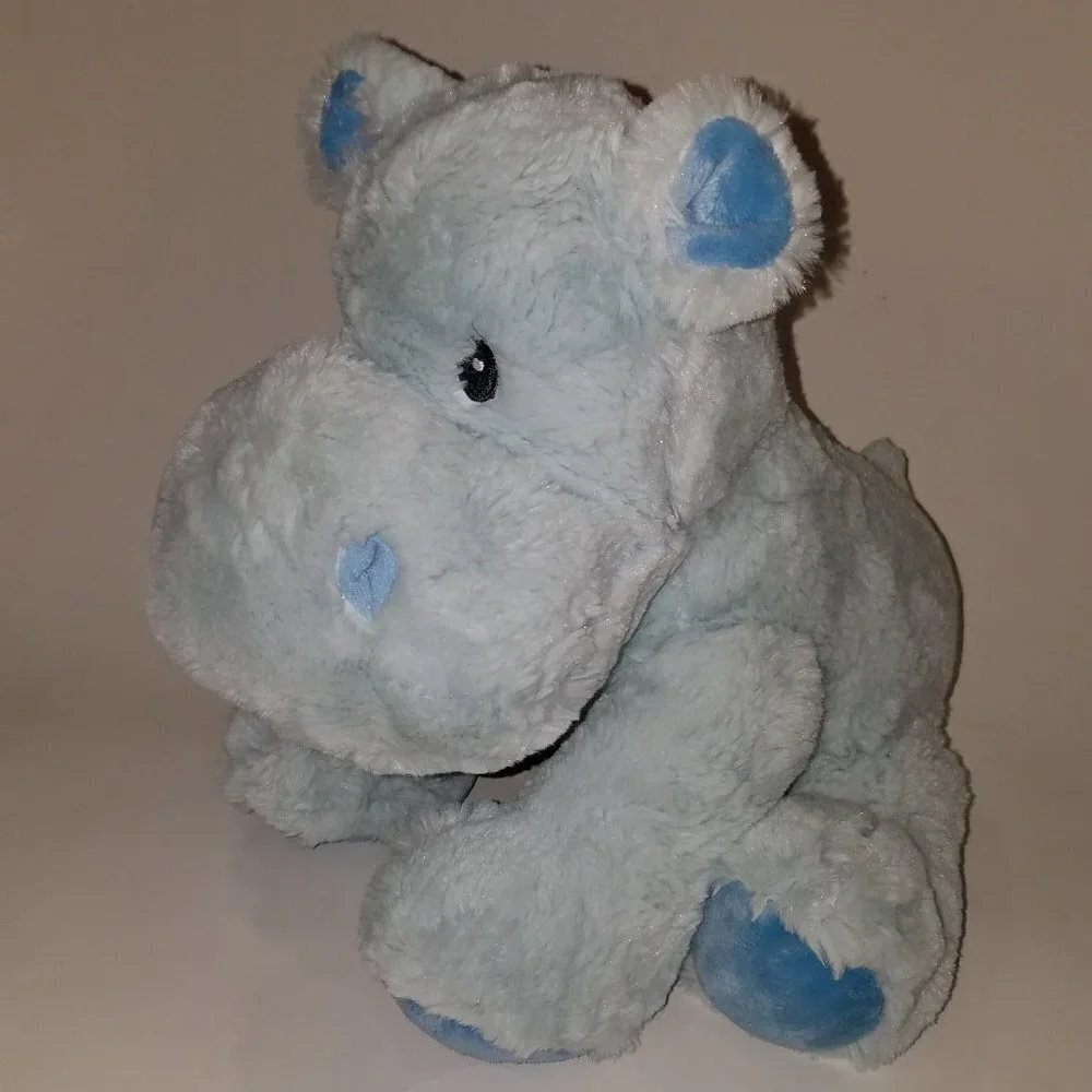 Hippy Blue Hippo Plush Stuffed Animal Russ Baby